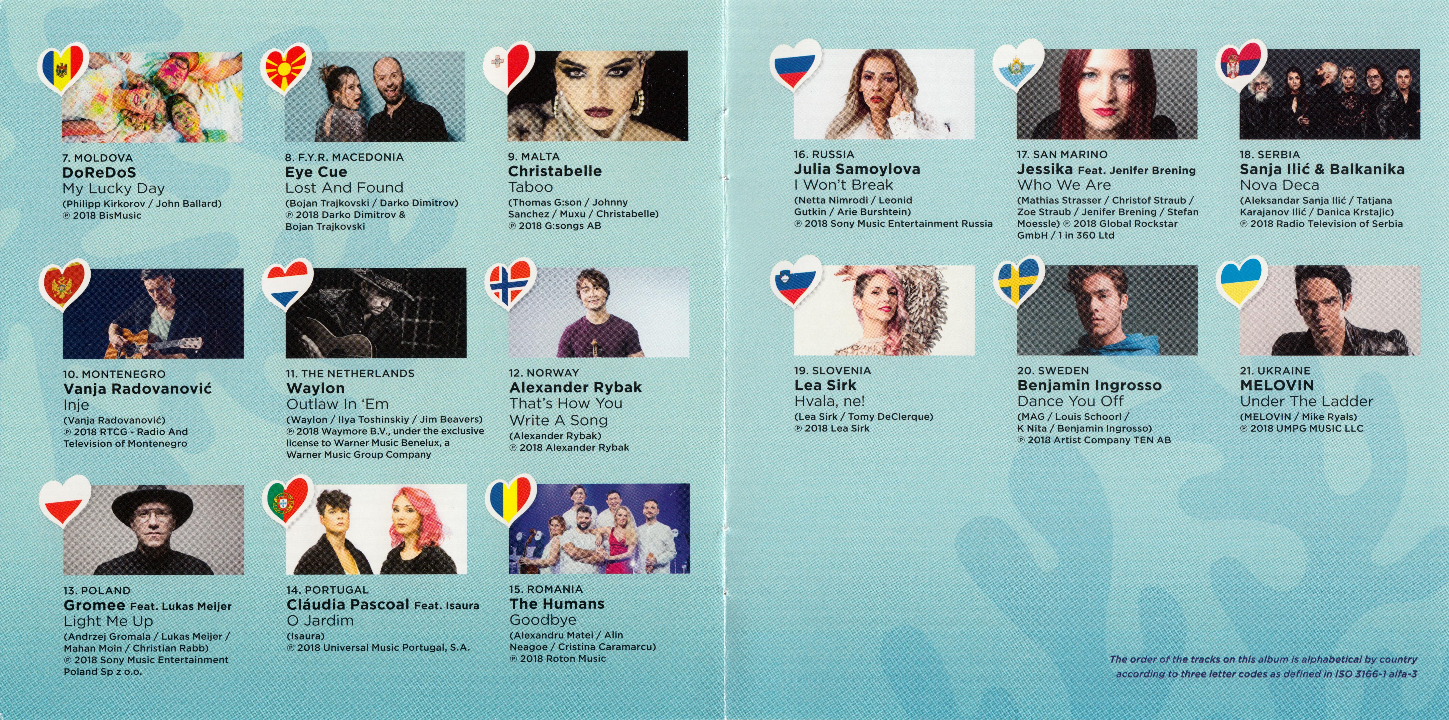 Eurovision Song Contest 2018; Lisbon all Aboard : Booklet 4